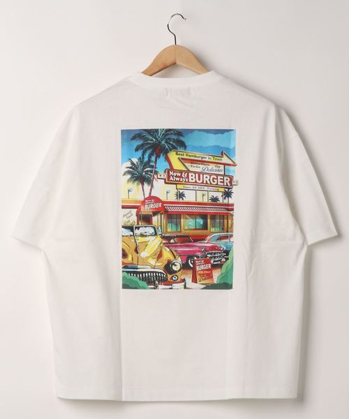 RAG MACHINE（ラグマシーン）の「【RAG MACHINE】ＵＳＡグラフィックＴシャツ（Tシャツ/カットソー・メンズ・ホワイト/ベージュ/ブラック・M/XL/L）」の6枚目の写真