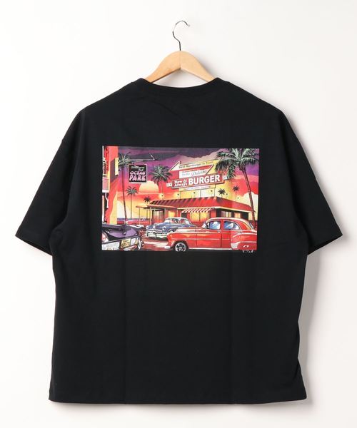 RAG MACHINE（ラグマシーン）の「【RAG MACHINE】ＵＳＡグラフィックＴシャツ（Tシャツ/カットソー・メンズ・ホワイト/ベージュ/ブラック・M/XL/L）」の4枚目の写真