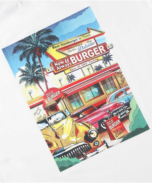 RAG MACHINE（ラグマシーン）の「【RAG MACHINE】ＵＳＡグラフィックＴシャツ（Tシャツ/カットソー・メンズ・ホワイト/ベージュ/ブラック・M/XL/L）」の8枚目の写真