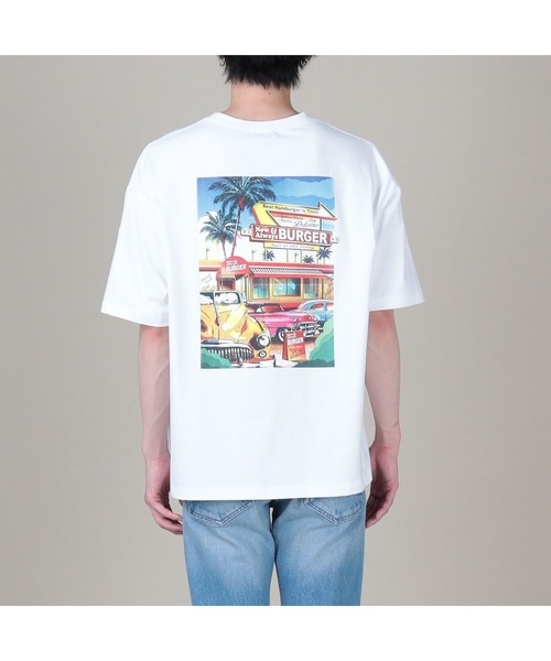 RAG MACHINE（ラグマシーン）の「【RAG MACHINE】ＵＳＡグラフィックＴシャツ（Tシャツ/カットソー・メンズ・ホワイト/ベージュ/ブラック・M/XL/L）」の19枚目の写真