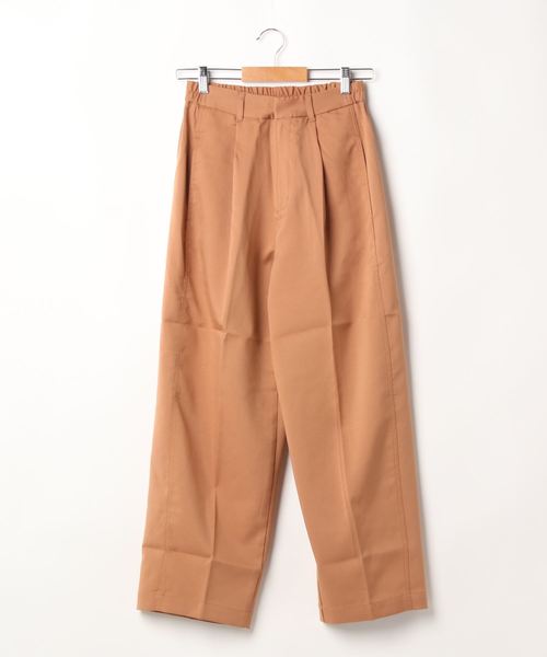 STYLEBLOCK(スタイルブロック)の「タッサーソフトコクーンセンタープレスワイドパンツ(その他パンツ・レディース・ライトベージュ/マスタード/オレンジ/カーキ/ラベンダー/ベージュ/ピンク/ブラック・M)」の14枚目の写真