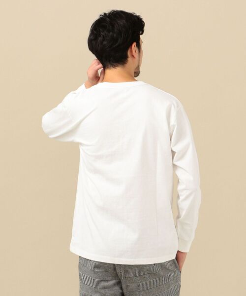 Russell Athletic（ラッセルアスレティック）の「【SHIPS別注】RUSSELL ATHLETIC: ユーズド加工 プリント ロンT（Tシャツ/カットソー・メンズ・ホワイト/ライトホワイト/ネイビー/グリーン・SMALL/MEDIUM/LARGE/X-LARGE）」の17枚目の写真