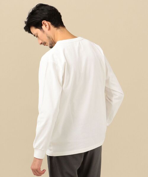 Russell Athletic（ラッセルアスレティック）の「【SHIPS別注】RUSSELL ATHLETIC: ユーズド加工 プリント ロンT（Tシャツ/カットソー・メンズ・ホワイト/ライトホワイト/ネイビー/グリーン・SMALL/MEDIUM/LARGE/X-LARGE）」の18枚目の写真