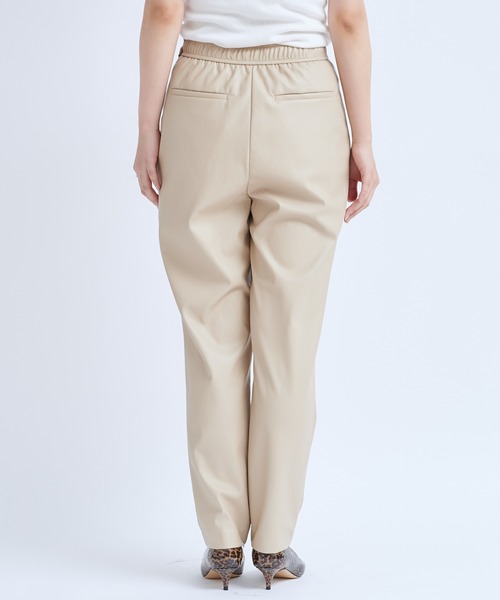 DouDou（ドゥドゥ）の「フェイクレザーパンツ（その他パンツ・レディース・ブラック/ベージュ・38/36）」の14枚目の写真