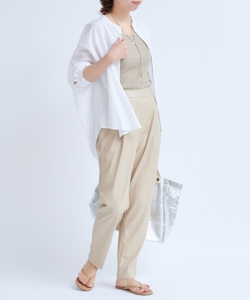 DouDou（ドゥドゥ）の「フェイクレザーパンツ（その他パンツ・レディース・ブラック/ベージュ・38/36）」の10枚目の写真