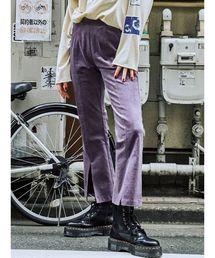 jouetie | フロントスリットパンツ【エコレザー/フレアパンツ】(その他パンツ)