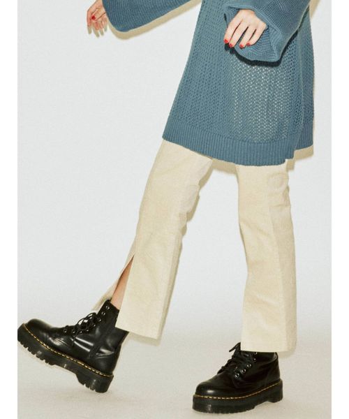 jouetie（ジュエティ）の「フロントスリットパンツ（その他パンツ・レディース・ブラウン/パープル/ブラック/アイボリー・MEDIUM）」の2枚目の写真