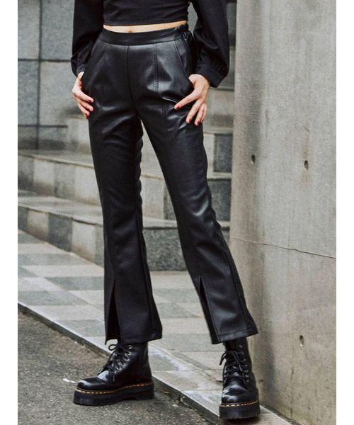 jouetie（ジュエティ）の「フロントスリットパンツ（その他パンツ・レディース・ブラウン/パープル/ブラック/アイボリー・MEDIUM）」の3枚目の写真