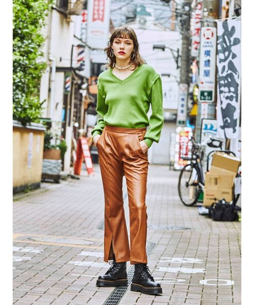 jouetie（ジュエティ）の「フロントスリットパンツ（その他パンツ・レディース・ブラウン/パープル/ブラック/アイボリー・MEDIUM）」の20枚目の写真