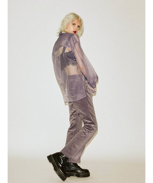 jouetie（ジュエティ）の「フロントスリットパンツ（その他パンツ・レディース・ブラウン/パープル/ブラック/アイボリー・MEDIUM）」の7枚目の写真