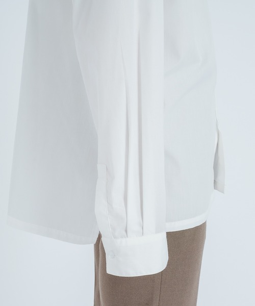 epnok（エプノック）の「サイドスリットドレスシャツ（シャツ/ブラウス・メンズ・ブラック/オフホワイト・MEDIUM/LARGE）」の11枚目の写真