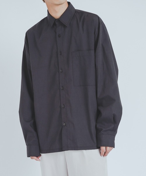 epnok（エプノック）の「サイドスリットドレスシャツ（シャツ/ブラウス・メンズ・ブラック/オフホワイト・MEDIUM/LARGE）」の15枚目の写真