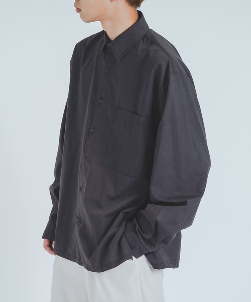 epnok（エプノック）の「サイドスリットドレスシャツ（シャツ/ブラウス・メンズ・ブラック/オフホワイト・MEDIUM/LARGE）」の16枚目の写真