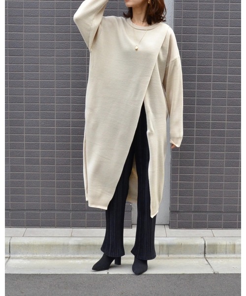 She's Closet（シーズクローゼット）の「スエードタッチ プリーツパンツ ロング イージーパンツ（その他パンツ・レディース・ブラック/ベージュ/パープル/アイボリー/カーキブラウン/グリーン/ライトパープル・FREE）」の11枚目の写真