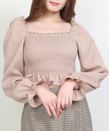 WC | WC/シャーリング長袖トップス(シャツ/ブラウス)