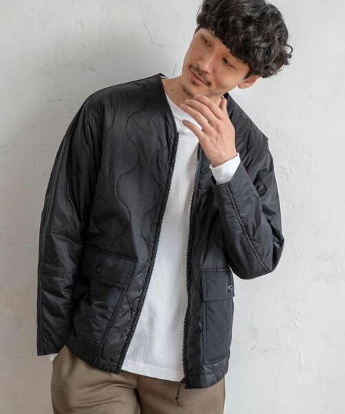 coen（コーエン）の「OUTLAST(R)中綿ミリタリージャケット#（ミリタリージャケット・メンズ・ブラック/オリーブ・LARGE/MEDIUM/SMALL/X-LARGE）」の20枚目の写真