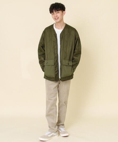 coen（コーエン）の「OUTLAST(R)中綿ミリタリージャケット#（ミリタリージャケット・メンズ・ブラック/オリーブ・LARGE/MEDIUM/SMALL/X-LARGE）」の17枚目の写真