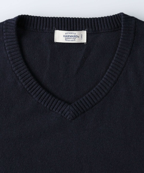 HARVARD(ハーバード)の「【HARVARD】コットンカシミヤVネック(ニット/セーター・メンズ・ネイビー/グレー・M/XL/L)」の9枚目の写真