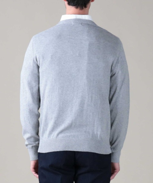 HARVARD(ハーバード)の「【HARVARD】コットンカシミヤVネック(ニット/セーター・メンズ・ネイビー/グレー・M/XL/L)」の7枚目の写真