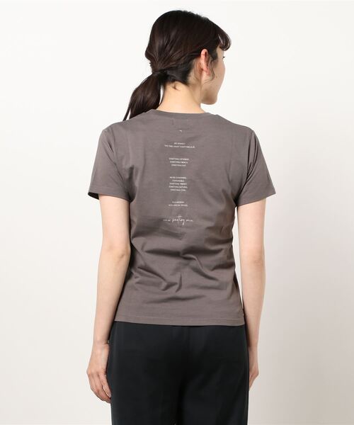 SOMETHING（サムシング）の「【SOMETHING】SHINY PRINT T-SHIRT H/S（Tシャツ/カットソー・レディース・ホワイト/ブラウン/クリアブラウン・FREE）」の6枚目の写真