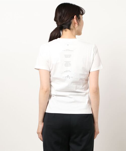 SOMETHING（サムシング）の「【SOMETHING】SHINY PRINT T-SHIRT H/S（Tシャツ/カットソー・レディース・ホワイト/ブラウン/クリアブラウン・FREE）」の7枚目の写真