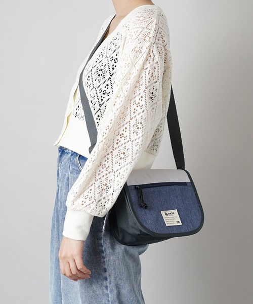 moz（モズ）の「moz(モズ) フラップミニショルダー ZZEI-24（ショルダーバッグ・レディース・ブラック/ネイビー/トリコロール/ベージュ/イエロー×グレー/グレー系2/グレー系1/グレー系その他2/ミント/モスグリーン・ONE SIZE）」の22枚目の写真