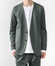 ATTACHMENT | HIGH GAUGE JERSEY COLLARLESS TECHNICAL BLAZER(テーラードジャケット)