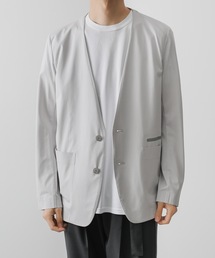 ATTACHMENT | HIGH GAUGE JERSEY COLLARLESS TECHNICAL BLAZER(テーラードジャケット)
