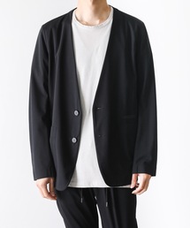 ATTACHMENT | HIGH GAUGE JERSEY COLLARLESS TECHNICAL BLAZER(テーラードジャケット)