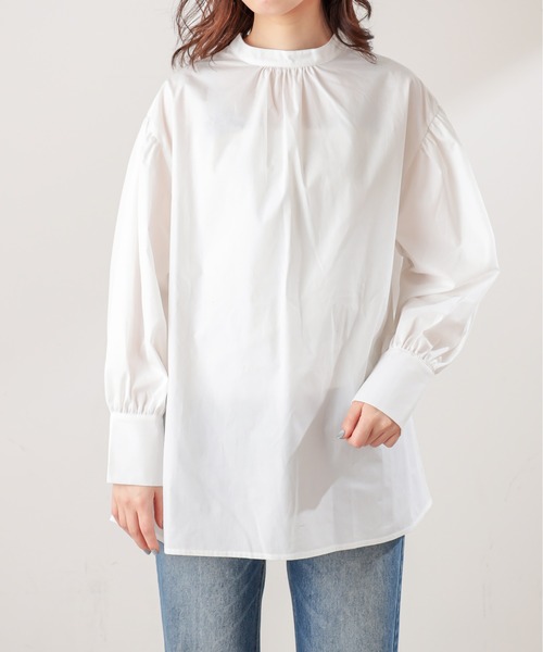 natural couture(ナチュラルクチュール)の「ショート丈ニットベスト×ブラウスセット(シャツ/ブラウス・レディース・ライトグレー/ベージュ/アイボリー・FREE)」の21枚目の写真