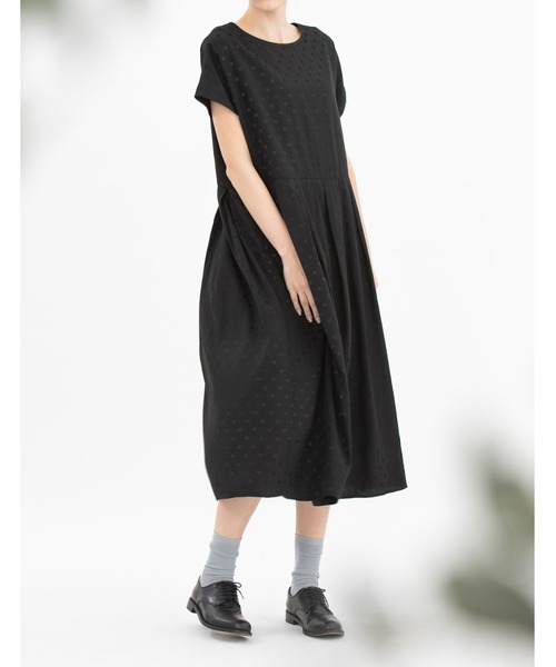 nop de nod ノップドゥノッドットワンピース　コットン　フレンチスリーブ nop de nod ノップドゥノッドットワンピース コットン フレンチ