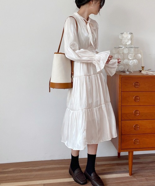 セール ティアードが可愛い ロングスリーブ ワンピース ワンピース Passion パッション のファッション通販 Zozotown