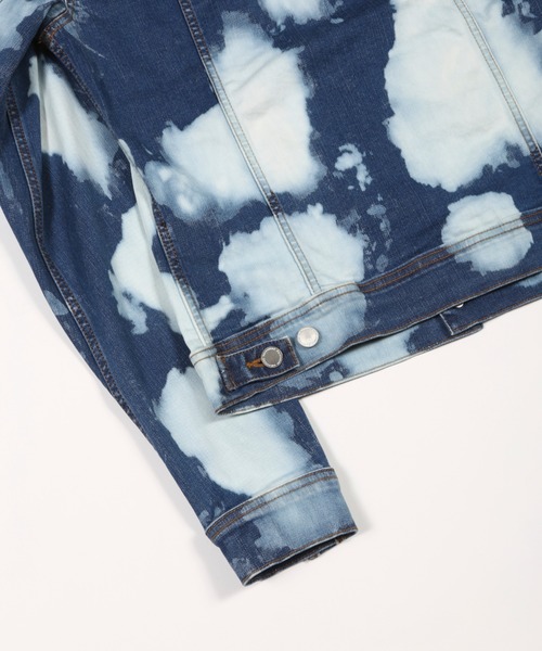 GalaabenD（ガラアーベント）の「スーパーハイパワーデニム パッチィパターンブリーチデニムジャケット（デニムジャケット・メンズ・ライトブルー/ブルー・S/L/M）」の4枚目の写真