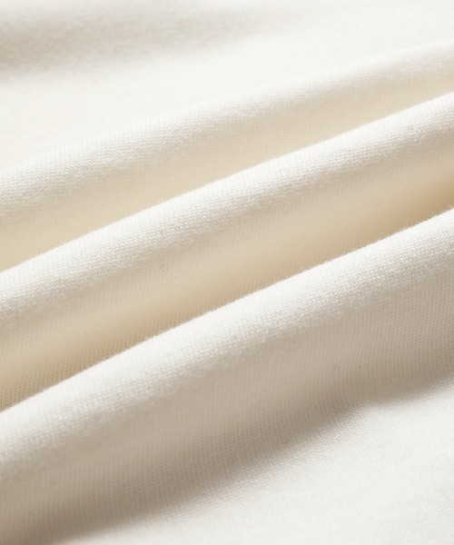 ADAM ET ROPE'（アダムエロペ）の「OEコットン ルーズシルエット モックネック ロンT（Tシャツ/カットソー・メンズ・ホワイト/ホワイト×ブラック/ブラック・S/M/L/XL）」の14枚目の写真