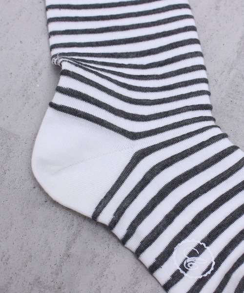 chambre de charme（シャンブルドゥシャーム）の「cdc ボーダーソックス（ソックス/靴下・レディース・ベージュ/ネイビー/オフホワイト・FREE）」の14枚目の写真