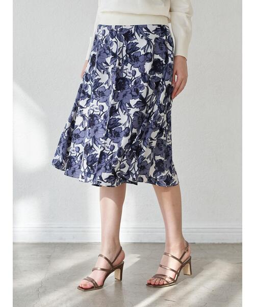 P ボタニカル花柄フレアスカート スカート Yecca Vecca イェッカヴェッカ のファッション通販 Zozotown