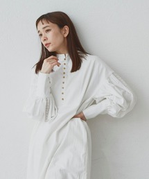 Libra Cue | レーススリーブリラックスワンピース(シャツワンピース)