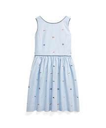 POLO RALPH LAUREN CHILDRENSWEAR（ポロ ラルフ ローレン チルドレンズウェア）の「フラッグ コットン オックスフォード ドレス（ワンピース・キッズ）」