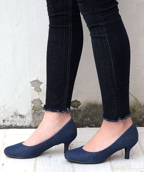 LibertyDoll(リバティードール)の「Liberty doll / 5.5cmヒール 美脚パンプス レディース 走れるパンプス ラウンドトゥ ピンヒール 痛くなりにくい 歩きやすい 通勤 オフィス 結婚式 フォーマル カジュアル (5417)(パンプス・レディース・ブラック/ベージュ/シルバー/パイソン/グレー/レオパード/レッド/ブルー系その他/ブルー系その他2/ネイビー・LL/S/M/L/3L/SS)」の6枚目の写真