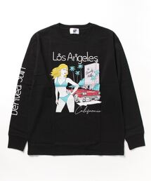 《Bl》レギュラーシルエット長袖プリントTシャツ