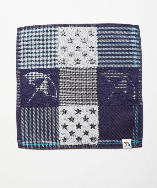 Arnold Palmer（アーノルドパーマー）の「クレイジーパターンタオルハンカチ（ハンカチ/ハンドタオル・レディース・ネイビー/ブルー・ﾌﾘ-）」の2枚目の写真