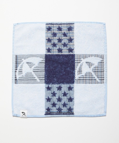 Arnold Palmer（アーノルドパーマー）の「クレイジーパターンタオルハンカチ（ハンカチ/ハンドタオル・レディース・ネイビー/ブルー・ﾌﾘ-）」の3枚目の写真