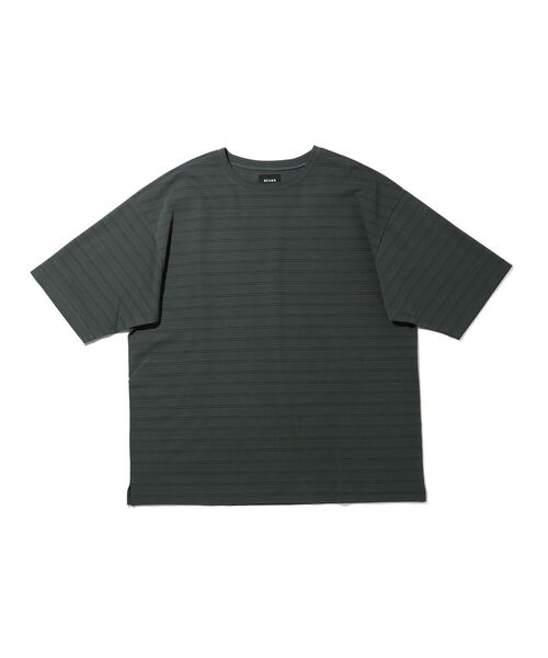 BEAMS（ビームス）の「BEAMS / ルーズ ボーダー Tシャツ（Tシャツ/カットソー・メンズ・ダークグリーン/ライトブラウン・SMALL/MEDIUM/LARGE/X-LARGE）」の21枚目の写真