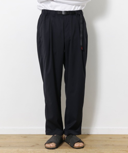 Gramicci（グラミチ）の「GRAMICCI　GABARDINE TUCK TAPERED PANTS（その他パンツ・メンズ・ネイビー/グレー・MEDIUM/LARGE）」の3枚目の写真