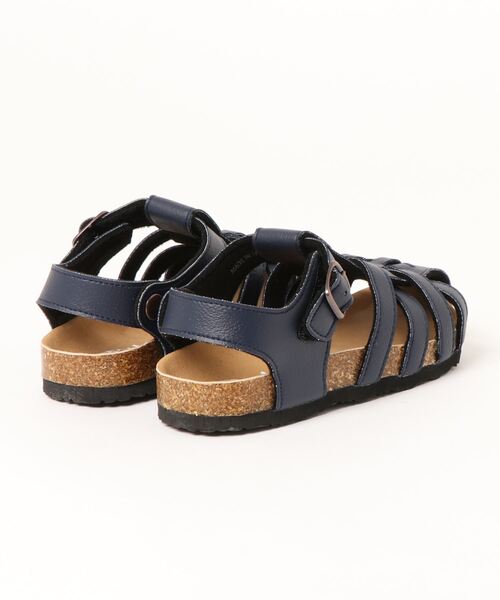 HAKKA KIDS（ハッカキッズ）の「[ジュニアサイズ]フェイクレザーストラップ付きサンダル（サンダル・キッズ・ブラウン/ネイビー・20.0cm/19.0cm/21.0cm）」の4枚目の写真