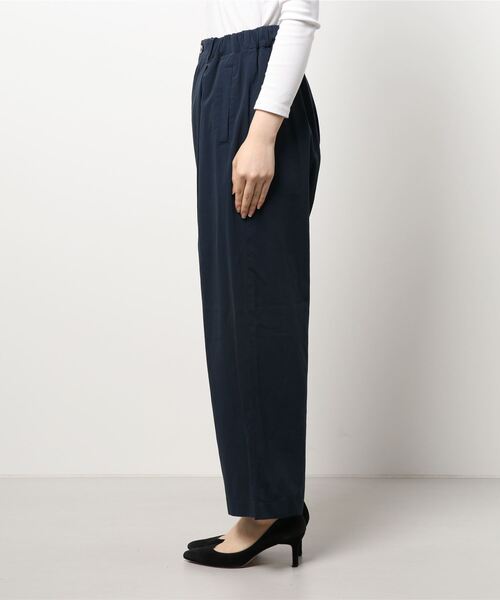 note et silence (ノートエシロンス)の「◇80/2GVラチネ スピンドルパンツ(その他パンツ・レディース・ネイビー/サンドベージュ・FREE)」の9枚目の写真