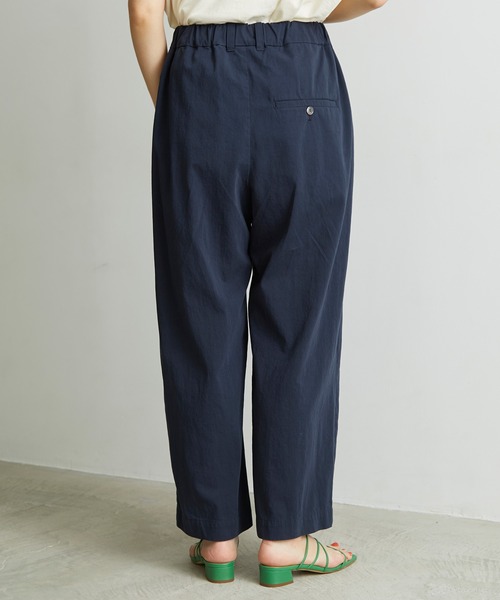 note et silence (ノートエシロンス)の「◇80/2GVラチネ スピンドルパンツ(その他パンツ・レディース・ネイビー/サンドベージュ・FREE)」の6枚目の写真