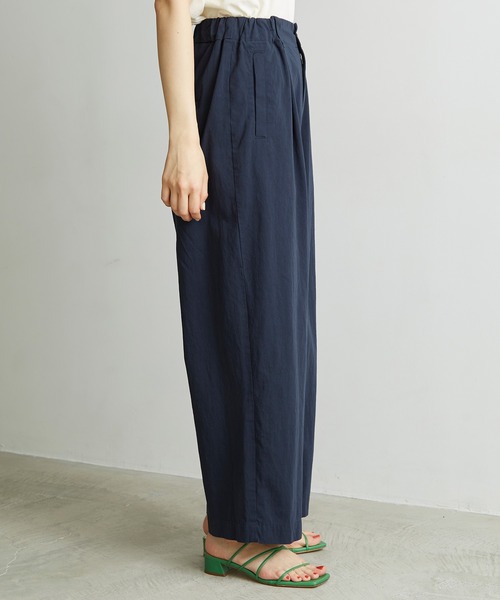 note et silence (ノートエシロンス)の「◇80/2GVラチネ スピンドルパンツ(その他パンツ・レディース・ネイビー/サンドベージュ・FREE)」の17枚目の写真