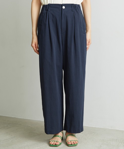 note et silence (ノートエシロンス)の「◇80/2GVラチネ スピンドルパンツ(その他パンツ・レディース・ネイビー/サンドベージュ・FREE)」の14枚目の写真