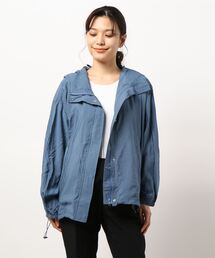 シアー素材トレンチ風マウンテンパーカー